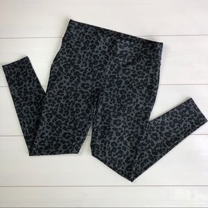 Loft Black Cheetah Print Leggings